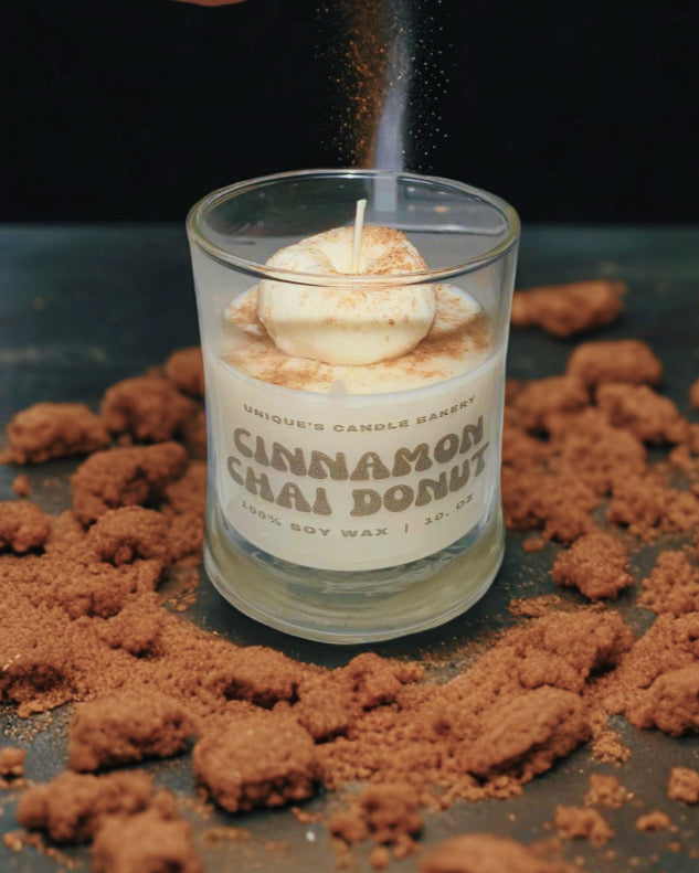 Cinnamon Chai Donut Candle